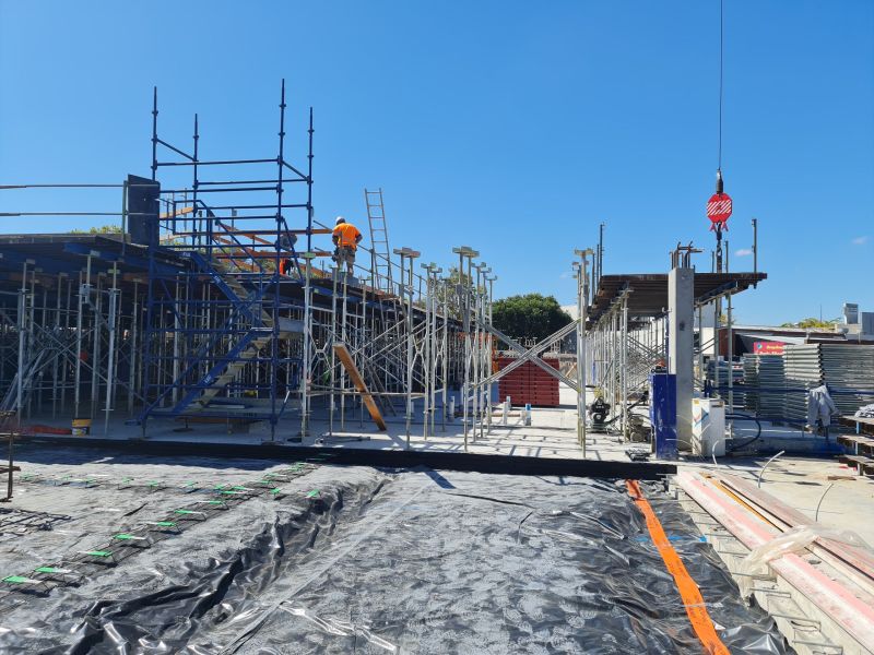Level 2 Suspended Slab preparation