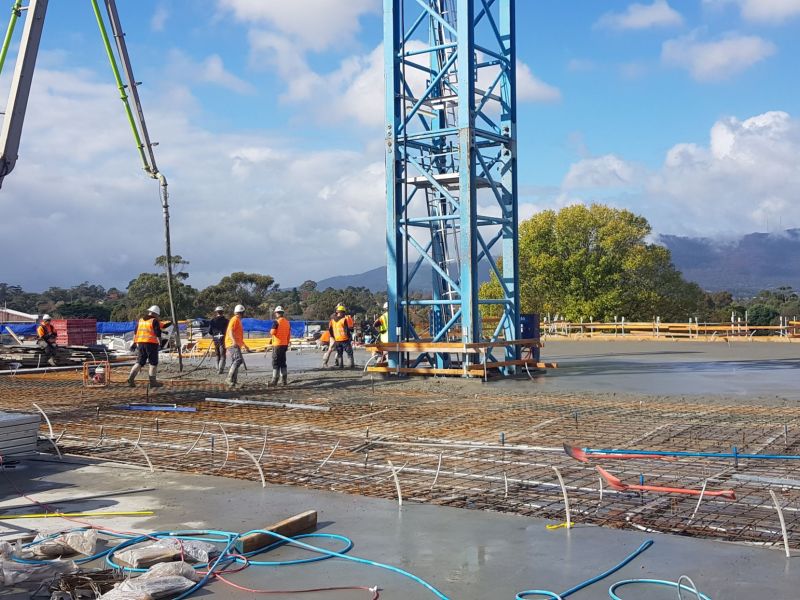 Level 3 slab pour
