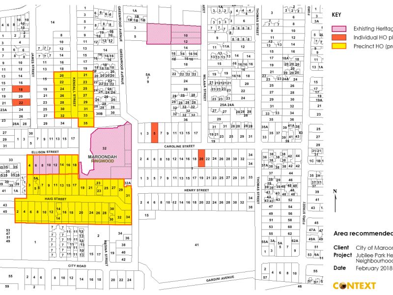 Map of Heritage Overlay